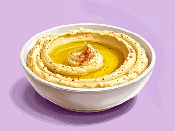 Symbolbild: Hummus (Kichererbsenpüree mit Tahini)