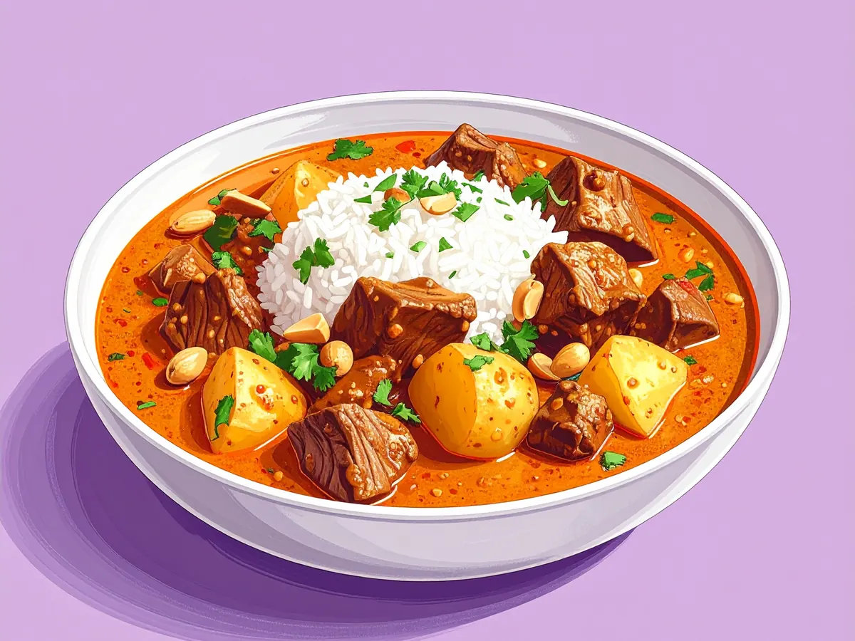 Symbolbild: Massaman-Curry mit Rindfleisch