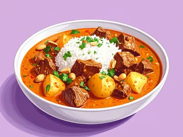 Symbolbild: Massaman-Curry mit Rindfleisch