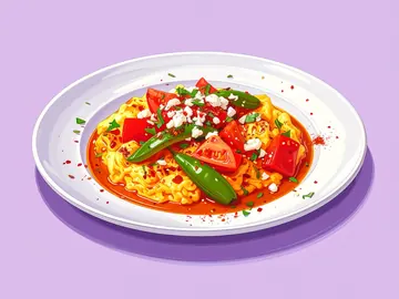 Symbolbild: Menemen (Rührei mit Tomaten und Spitzpaprika)